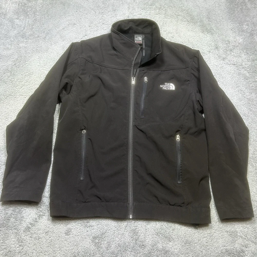 The North Face Jacket Mens M-L Black Summit‎ Series Soft Shell Outdoor *SPOTS